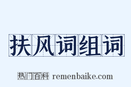 扶风词组词是什么意思的图片